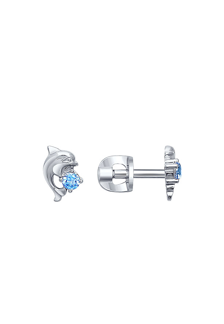 

Серьги из серебра с фианитом SOKOLOV 94020543, 94020543_k