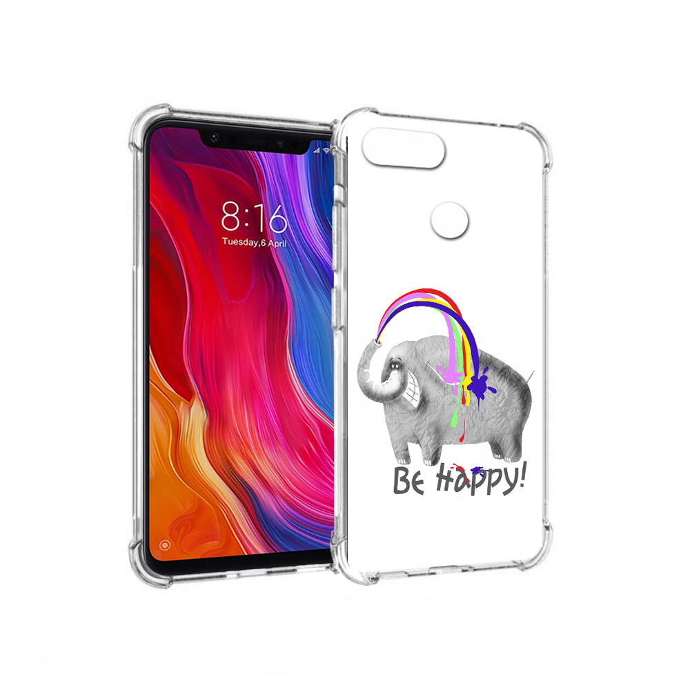 

Чехол MyPads Tocco для Xiaomi Mi 8 Lite счастливый слон (PT119514.309.632), Прозрачный, Tocco