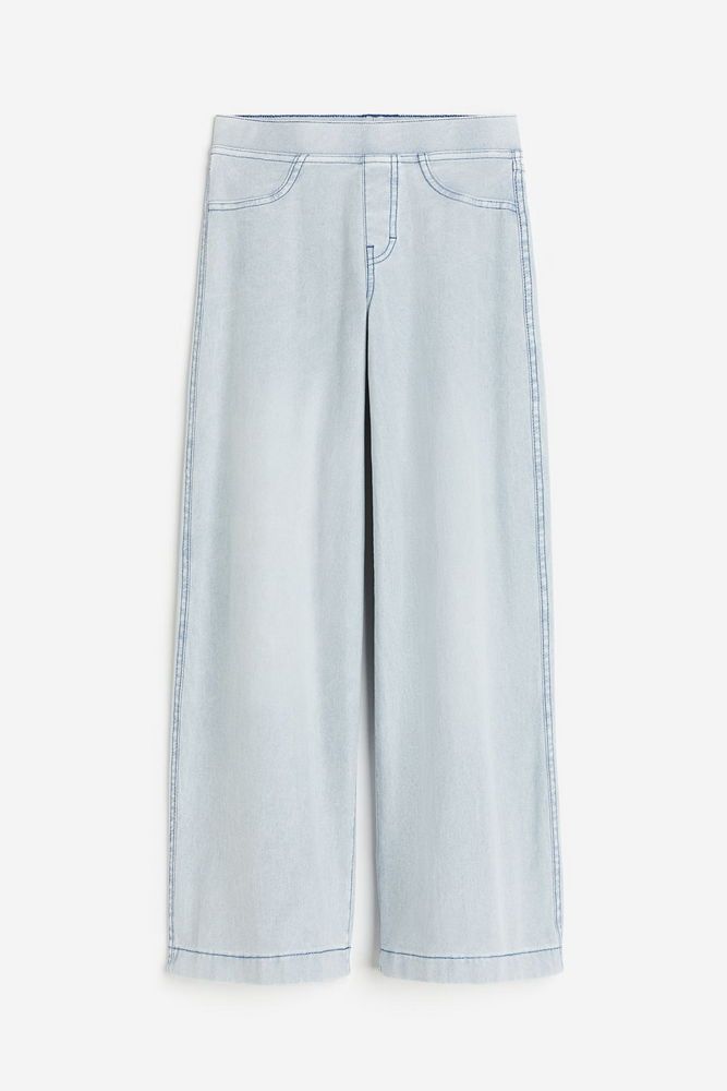 

Брюки детские H&M 1126242, Светлый деним синего цвета, 152, Голубой, 1126242