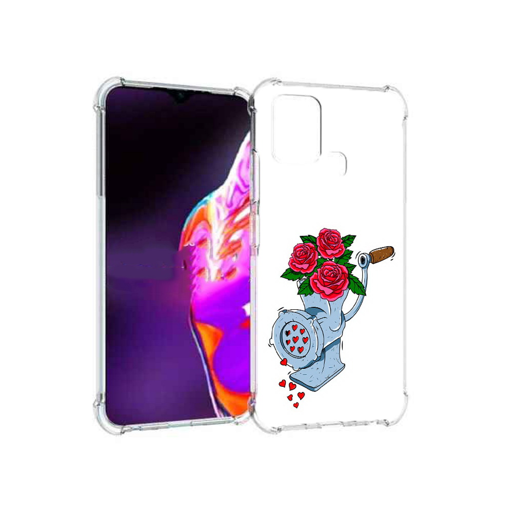 

Чехол MyPads Tocco для Infinix Hot 10s Цветочные сердца, Прозрачный, Tocco