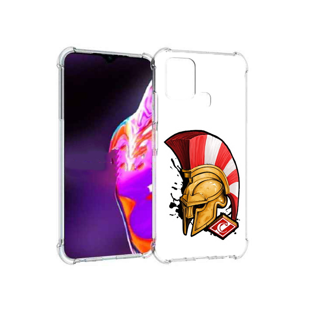 

Чехол MyPads Tocco для Infinix Hot 10s ФК спартак шлем, Прозрачный, Tocco