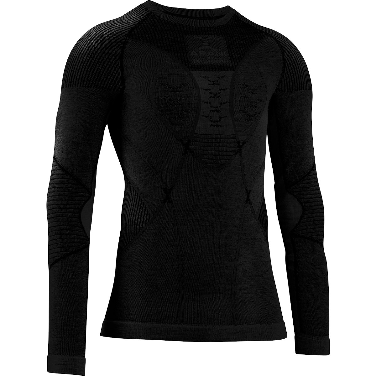 Термолонгслив X-Bionic Apani 4.0 Merino Shirt Round Neck Lg Sl Men, black/black, M