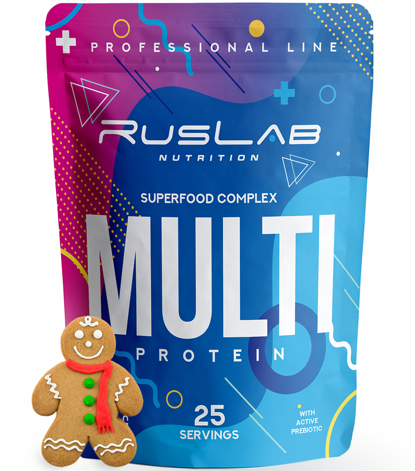 Комплексный протеин RusLabNutrition Multi Protein 800гр имбирный пряник