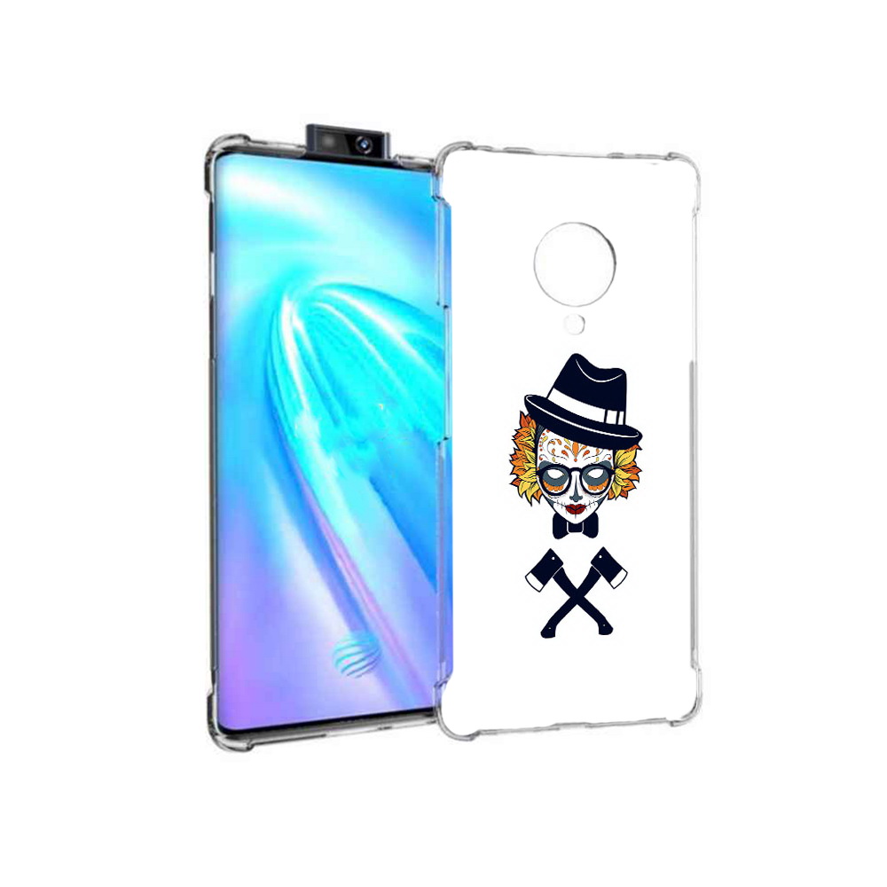 

Чехол MyPads Tocco для Vivo NEX 3 девушка в маске с топорами рисунок (PT136035.381.304), Прозрачный, Tocco