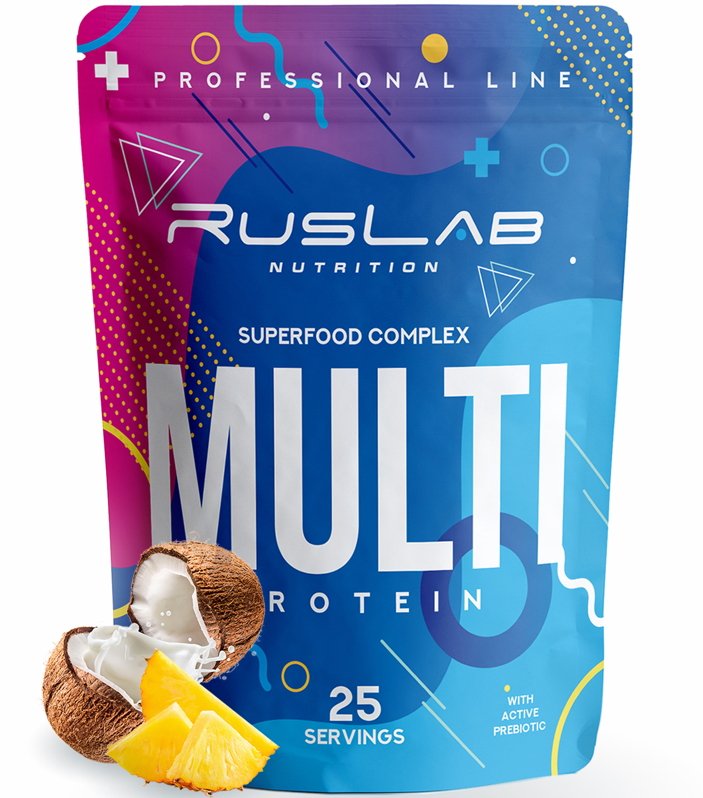 Комплексный протеин RusLabNutrition Multi Protein 800гр вкус пина колада