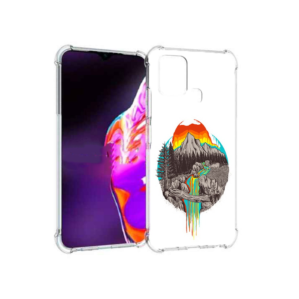 

Чехол MyPads Tocco для Infinix Hot 10s Радужный водопад, Прозрачный, Tocco