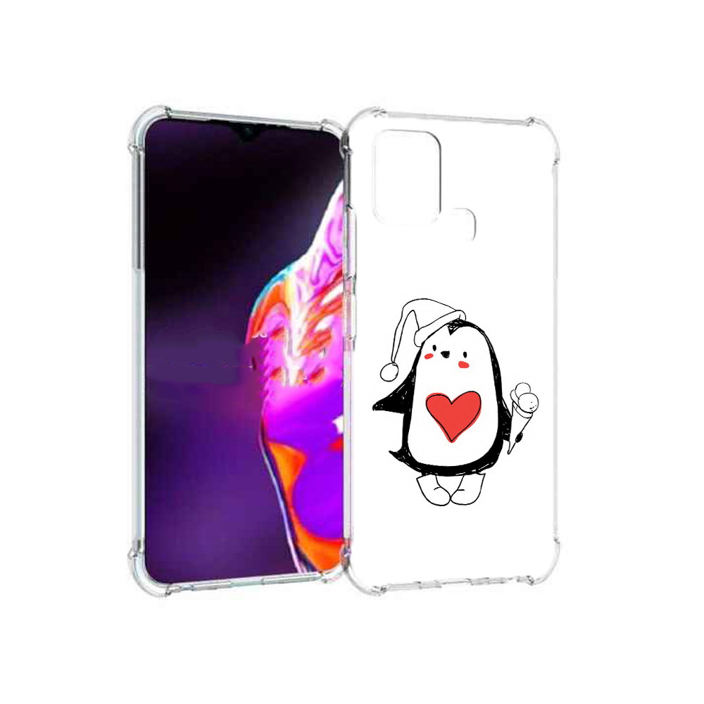 

Чехол MyPads Tocco для Infinix Hot 10s Пингвин с мороженым, Прозрачный, Tocco