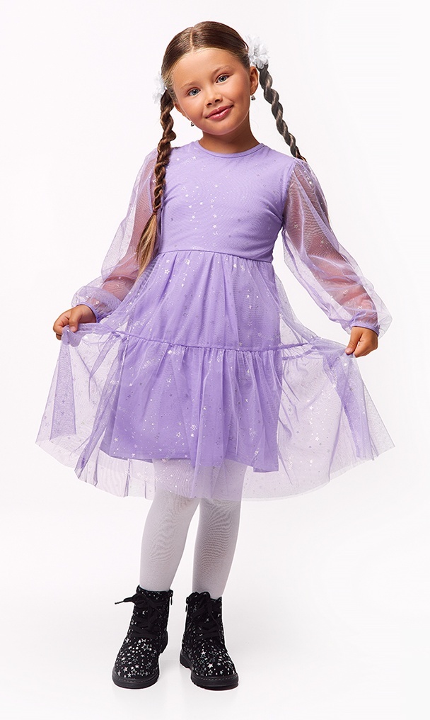 

Платье детское Kari Kids AW24C66603211, фиолетовый, 98, 233348