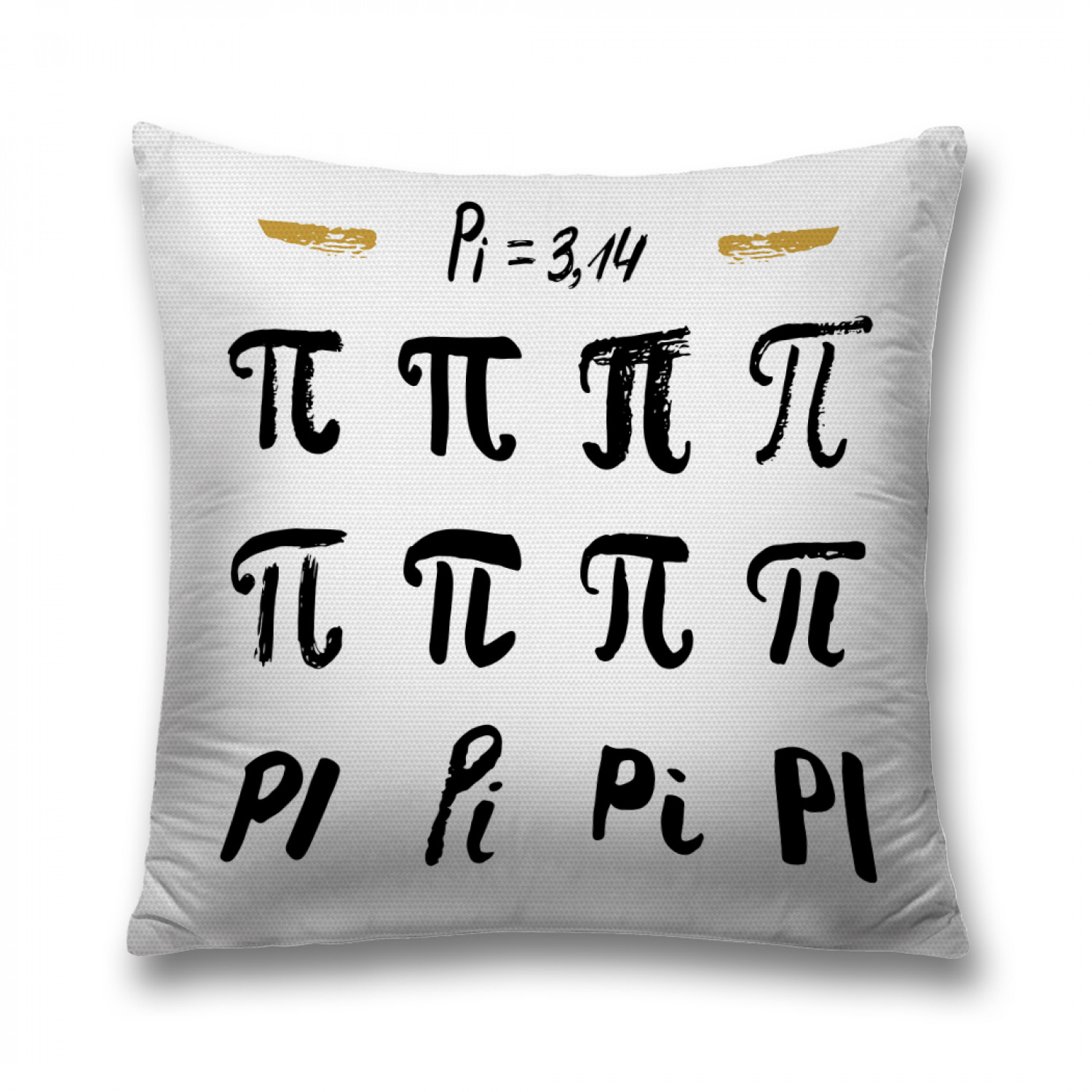 

Наволочка декоративная JoyArty "Пи в разных стилях" на молнии, 45x45 см, Черный, Пи в разных стилях