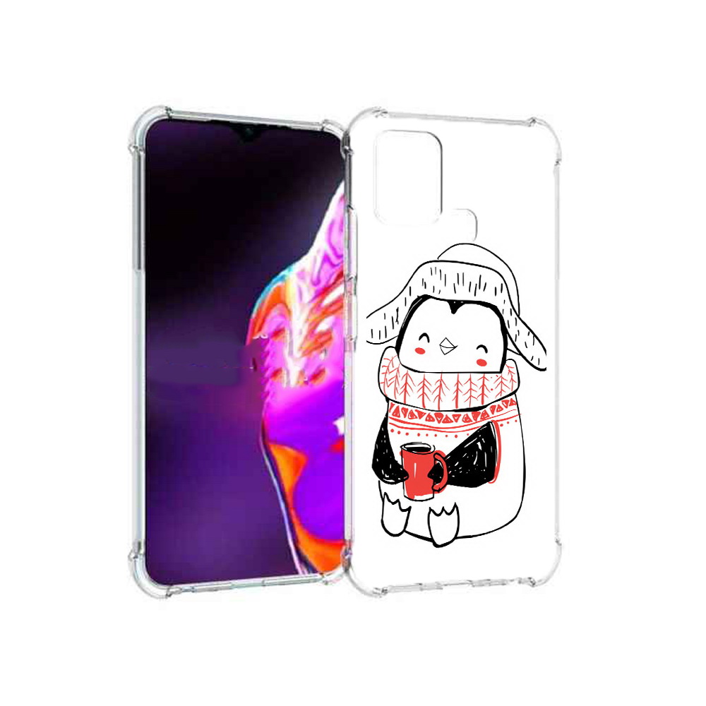 

Чехол MyPads Tocco для Infinix Hot 10s Милый пингвин, Прозрачный, Tocco