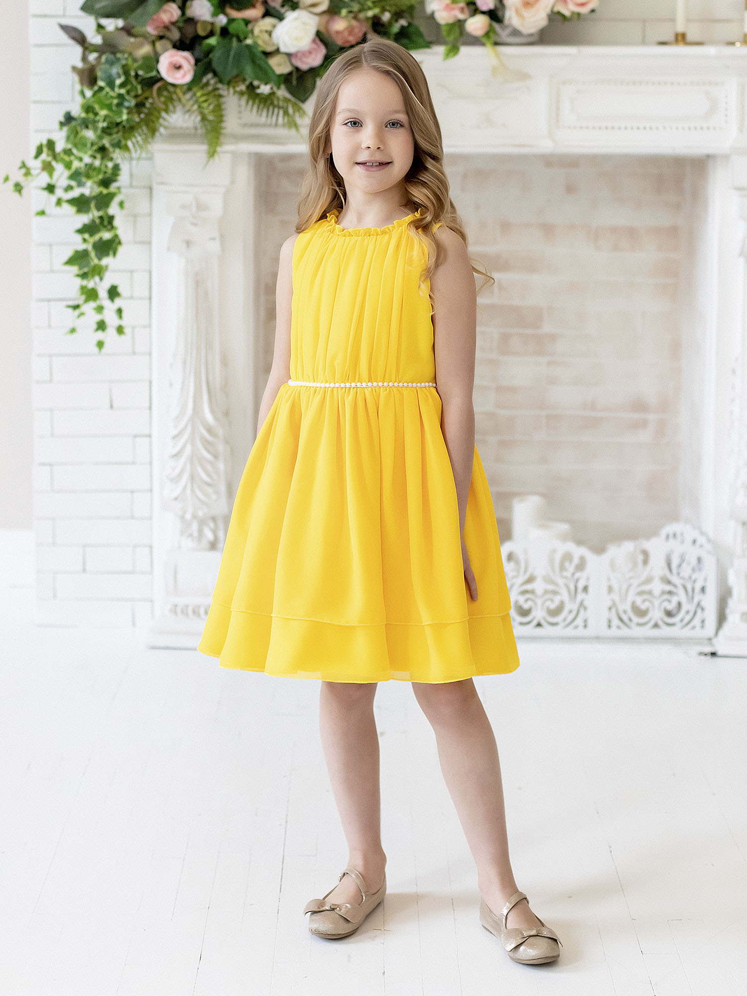 Платье детское Batik Белла, желтый, 98