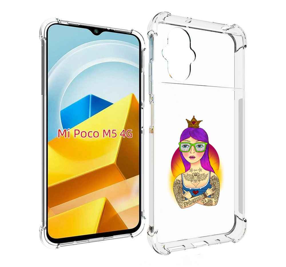 

Чехол MyPads Tocco для Xiaomi M5 девушка в татуировках с короной, Прозрачный, Tocco