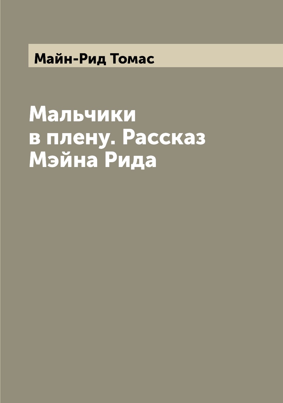 

Книга Мальчики в плену. Рассказ Мэйна Рида