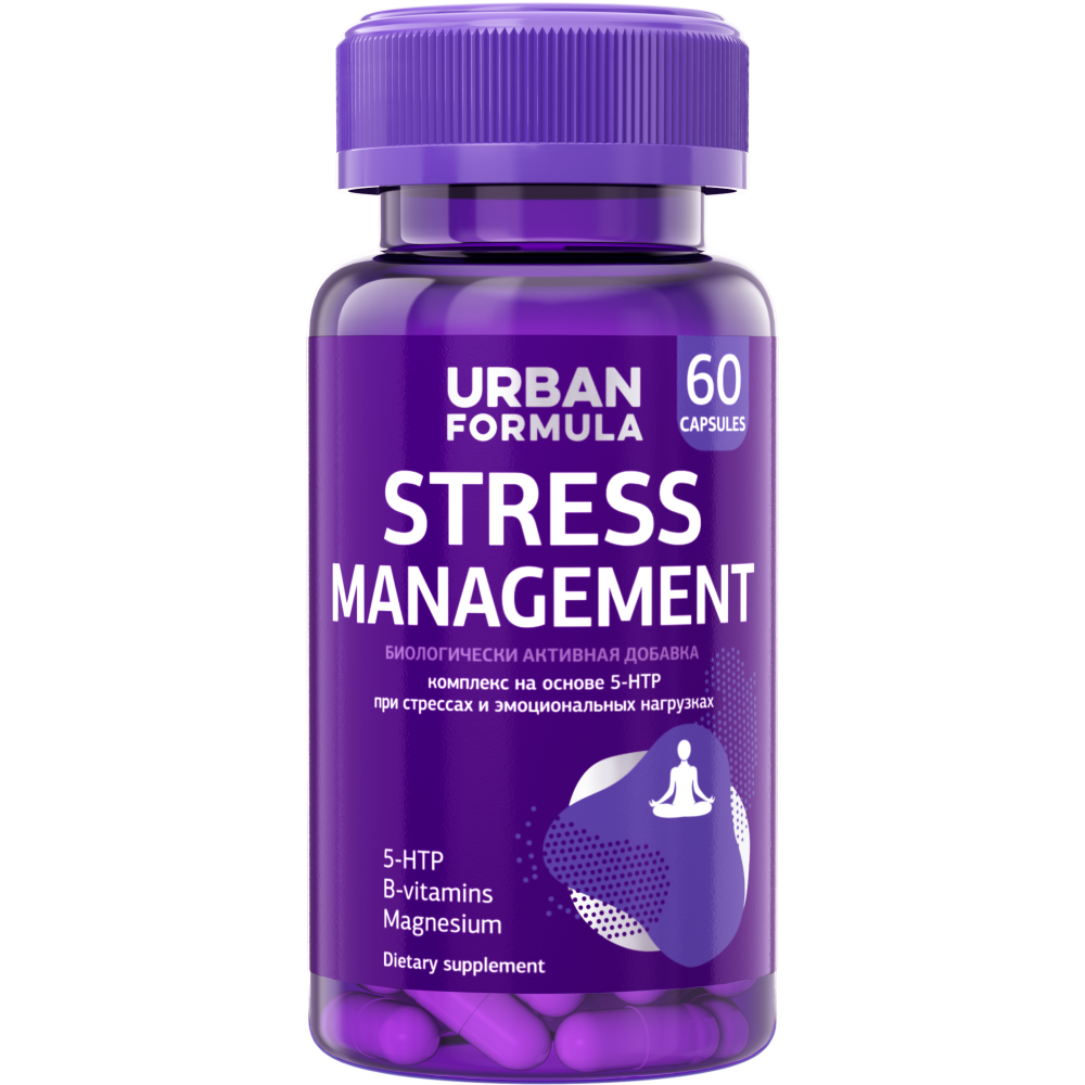 Антистрессовый комплекс Urban Formula с 5-HTP Stress Management капсулы 60 шт.