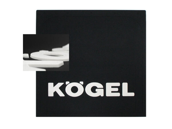 Брызговик 40х40см (KOGEL) объемный текст AT AT37483