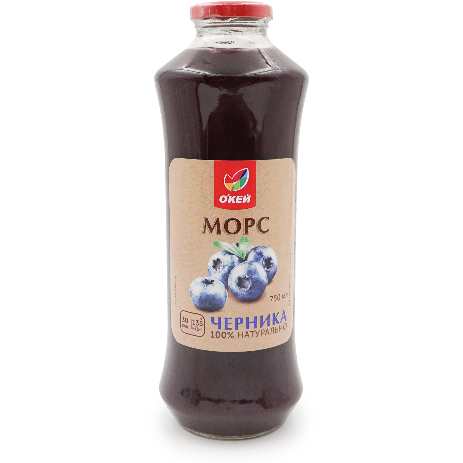 

Морс О'Кей, черника, 0.75 л