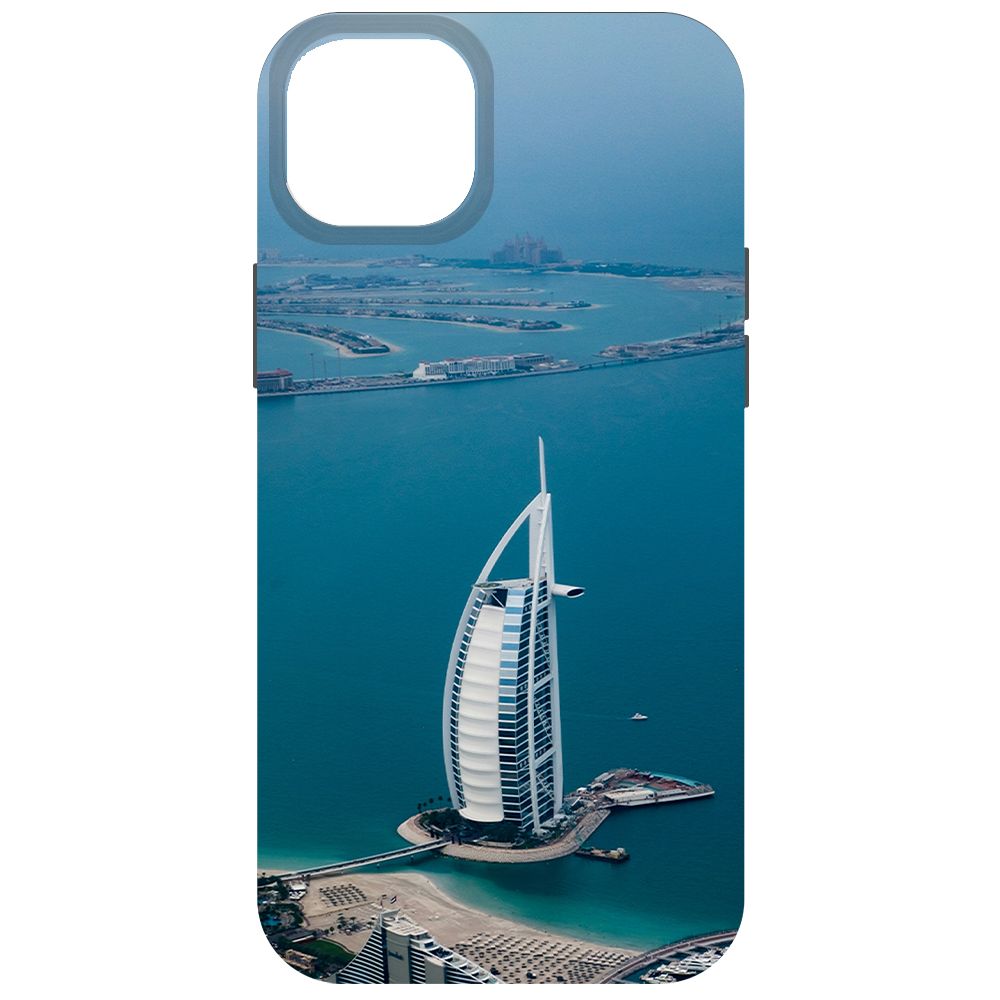 

Чехол-накладка Krutoff Soft Case ОАЭ, Бурдж-эль-Араб для iPhone 14 Plus черный