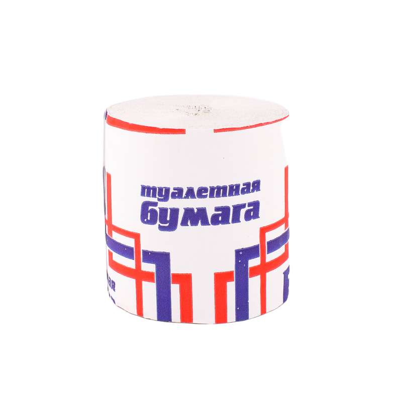 

Туалетная бумага Флора без втулки 1-слойная 1 шт., Серый