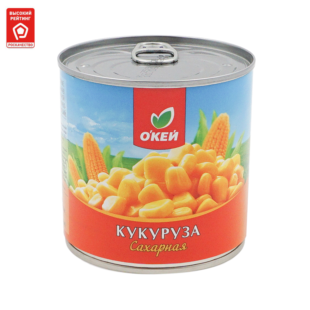 Кукуруза Окей сахарная в зернах 340 г