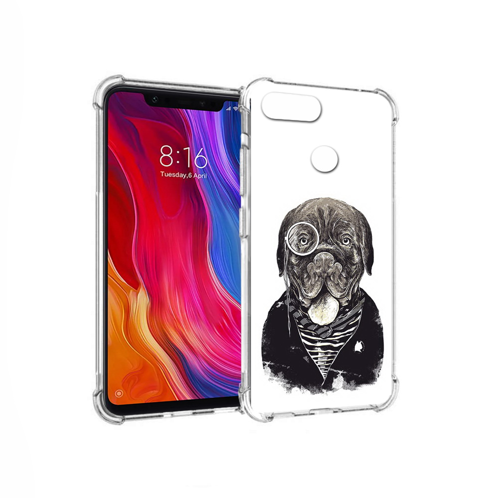 

Чехол MyPads Tocco для Xiaomi Mi 8 Lite солидный песик (PT119514.309.615), Прозрачный, Tocco