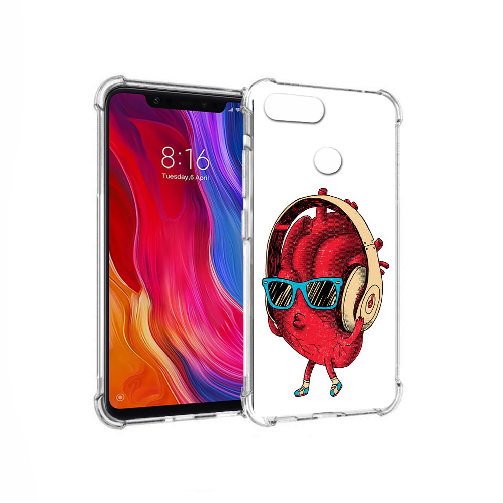 

Чехол MyPads Tocco для Xiaomi Mi 8 Lite слушай сердце (PT119514.309.609), Прозрачный, Tocco