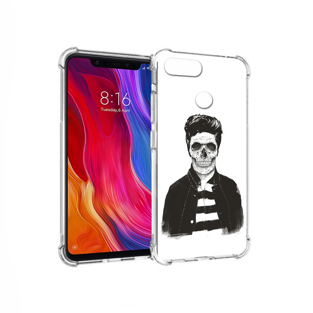 

Чехол MyPads Tocco для Xiaomi Mi 8 Lite скелет (PT119514.309.604), Прозрачный, Tocco