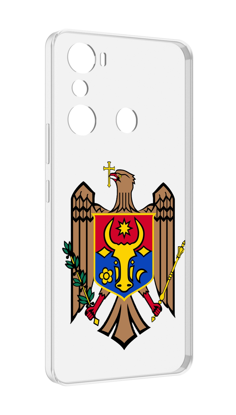 

Чехол MyPads герб-молдовы для Infinix Hot 20i, Прозрачный, Tocco