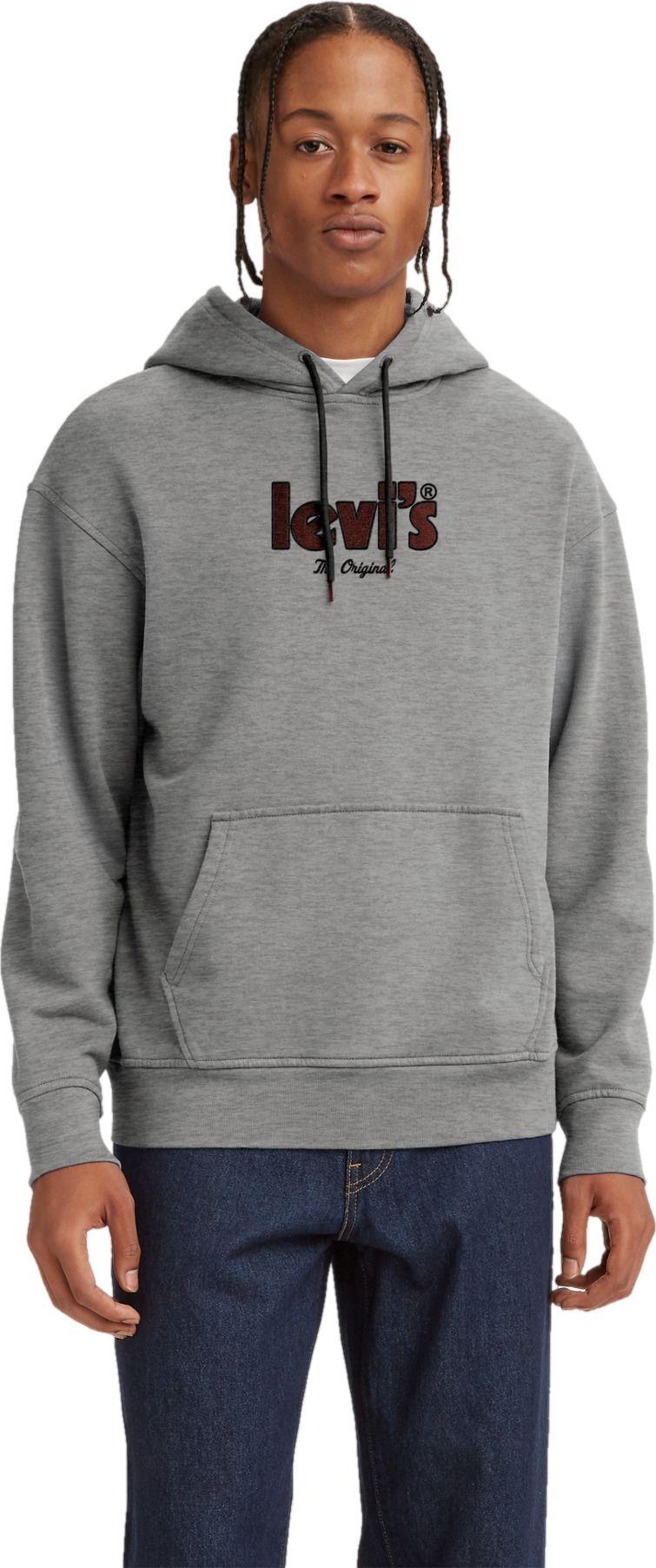 

Худи мужское Levi's 3842400410 серое L, Серый, 3842400410