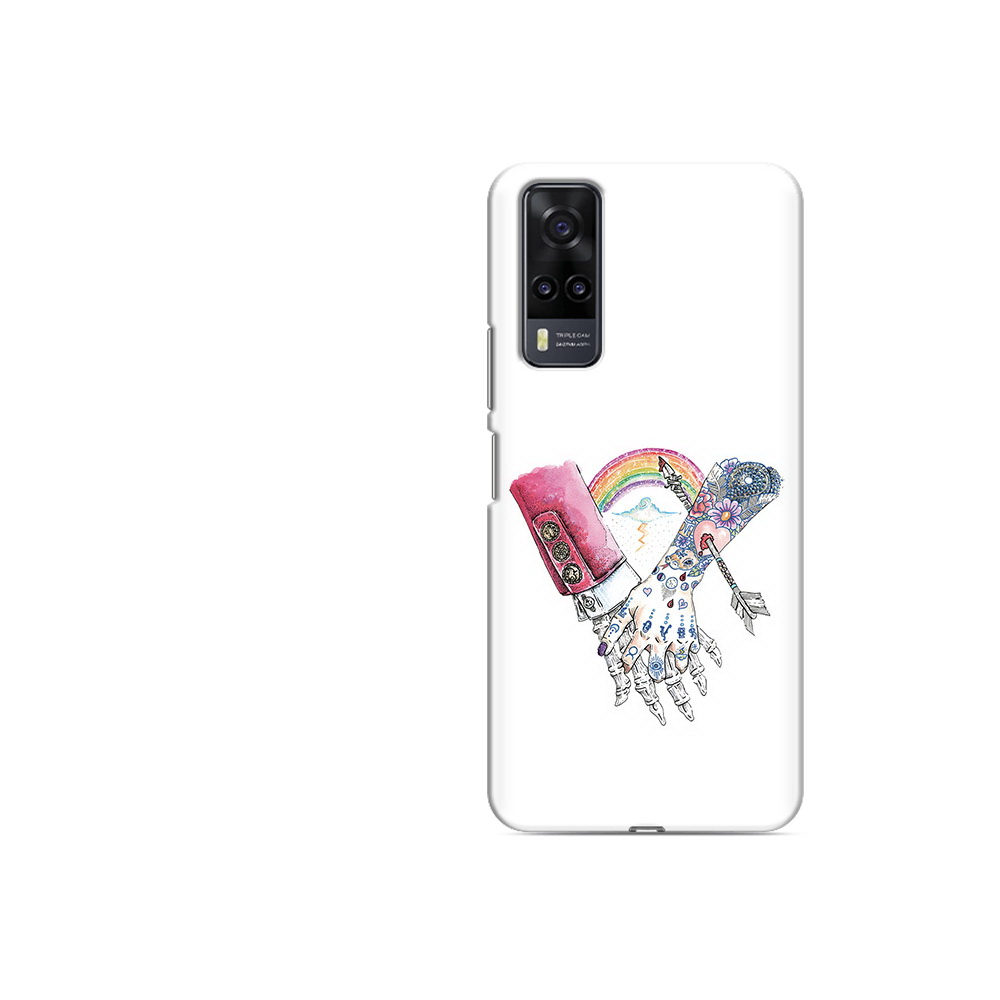

Чехол MyPads Tocco для Vivo Y31 абстракция руки в татуировках (PT157735.439.212), Прозрачный, Tocco
