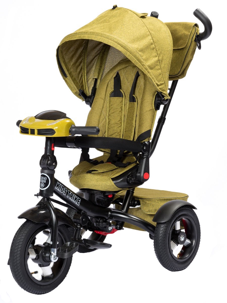 фото Велосипед 3-х кол. kids trike lux 6088a12m 12"/10" желтый