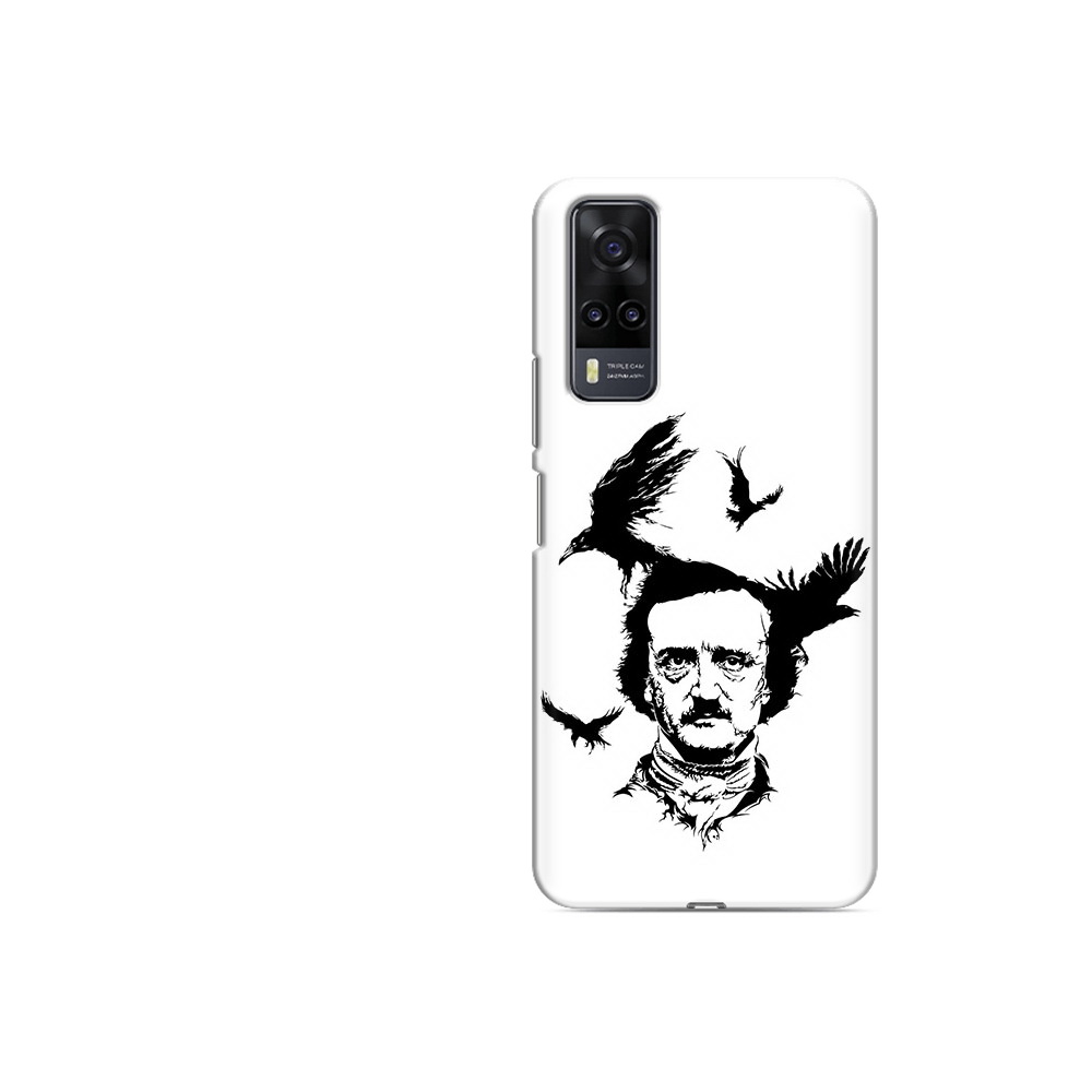 

Чехол MyPads Tocco для Vivo Y31 Эдгар Аллан черно белый (PT157735.439.204), Прозрачный, Tocco