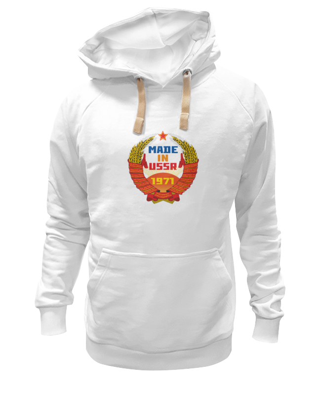 

Худи унисекс Printio Cccр 1971 белое 3XL, Белый, Cccр 1971