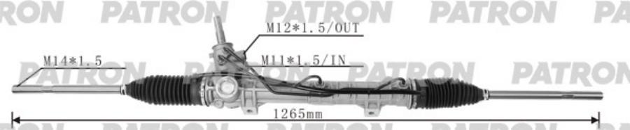 Рейка рулевая гидравлическая PEUGEOT: 307 2000- PATRON PSG3030
