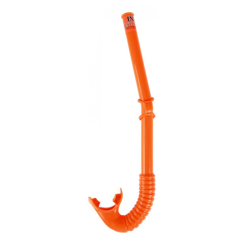Трубка для плавания Intex Hi-Flow детская полипропиленовая оранжевая