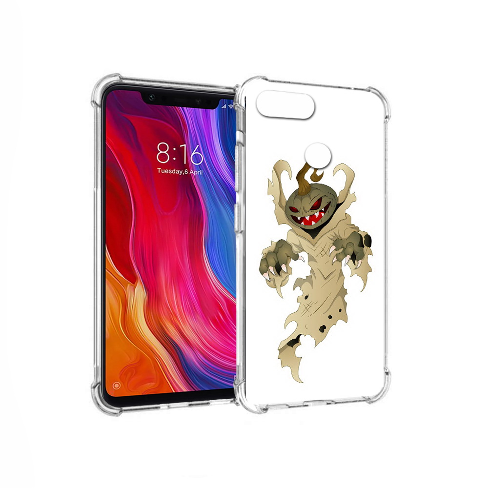 

Чехол MyPads Tocco для Xiaomi Mi 8 Lite призрак хэллоуина (PT119514.309.555), Прозрачный, Tocco