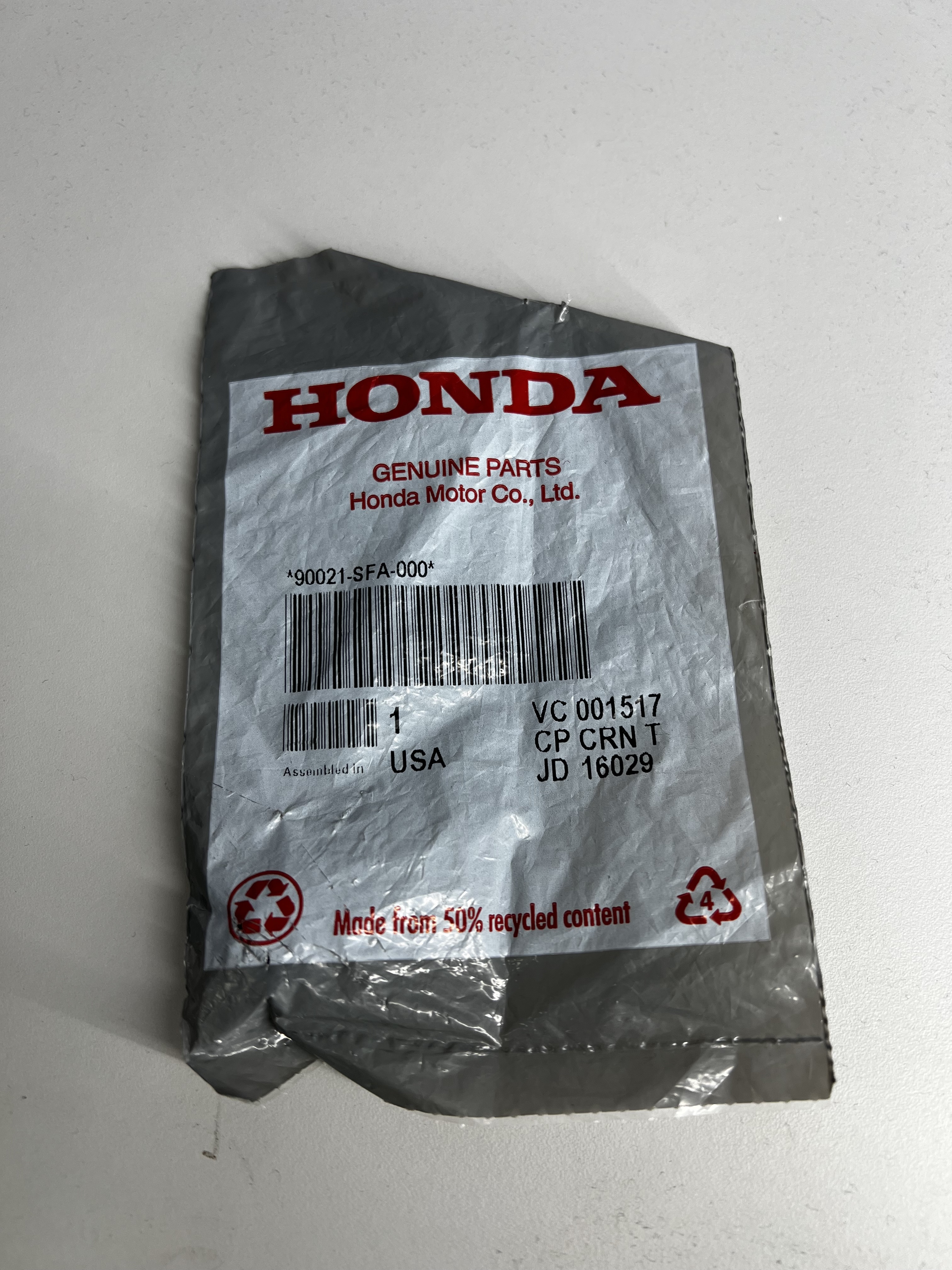 

Болт, HONDA, 1 шт, Болт фланец 6х10, Оригинал, 1