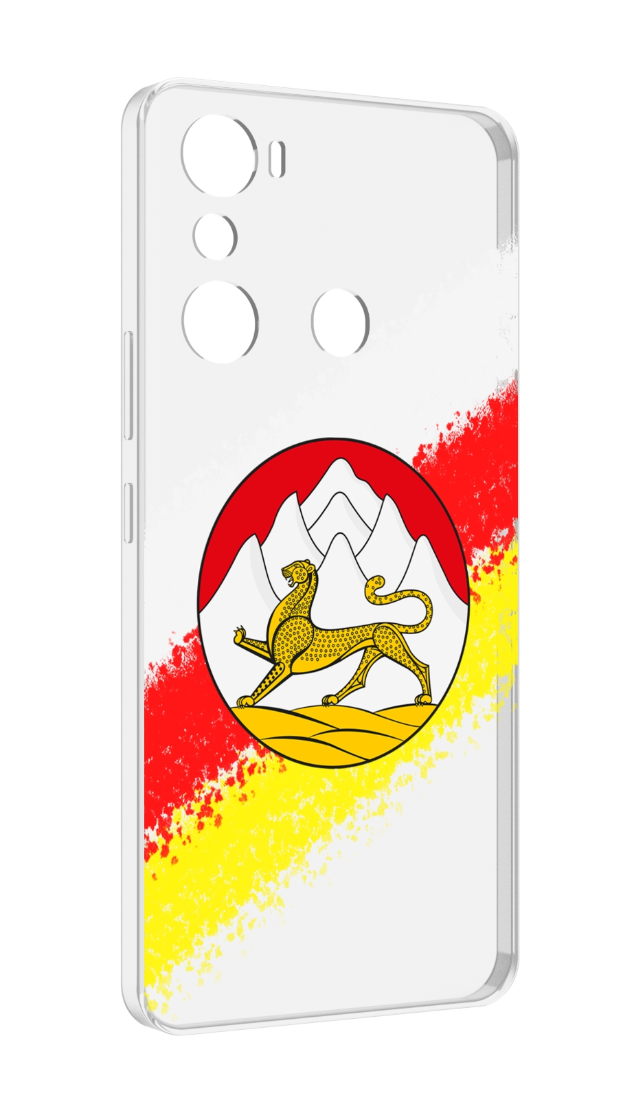 

Чехол MyPads герб флаг южная осетия для Infinix Hot 20i, Прозрачный, Tocco