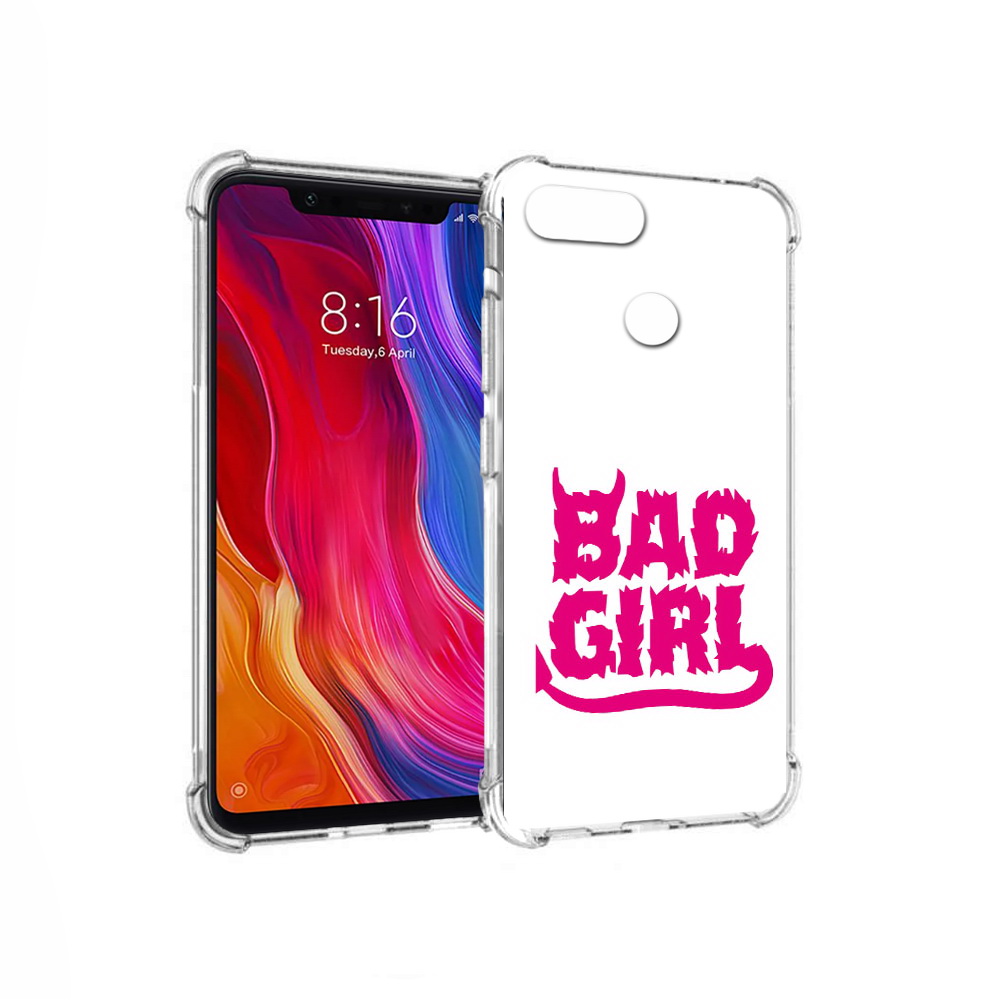 

Чехол MyPads Tocco для Xiaomi Mi 8 Lite плохая девочка (PT119514.309.545), Прозрачный, Tocco