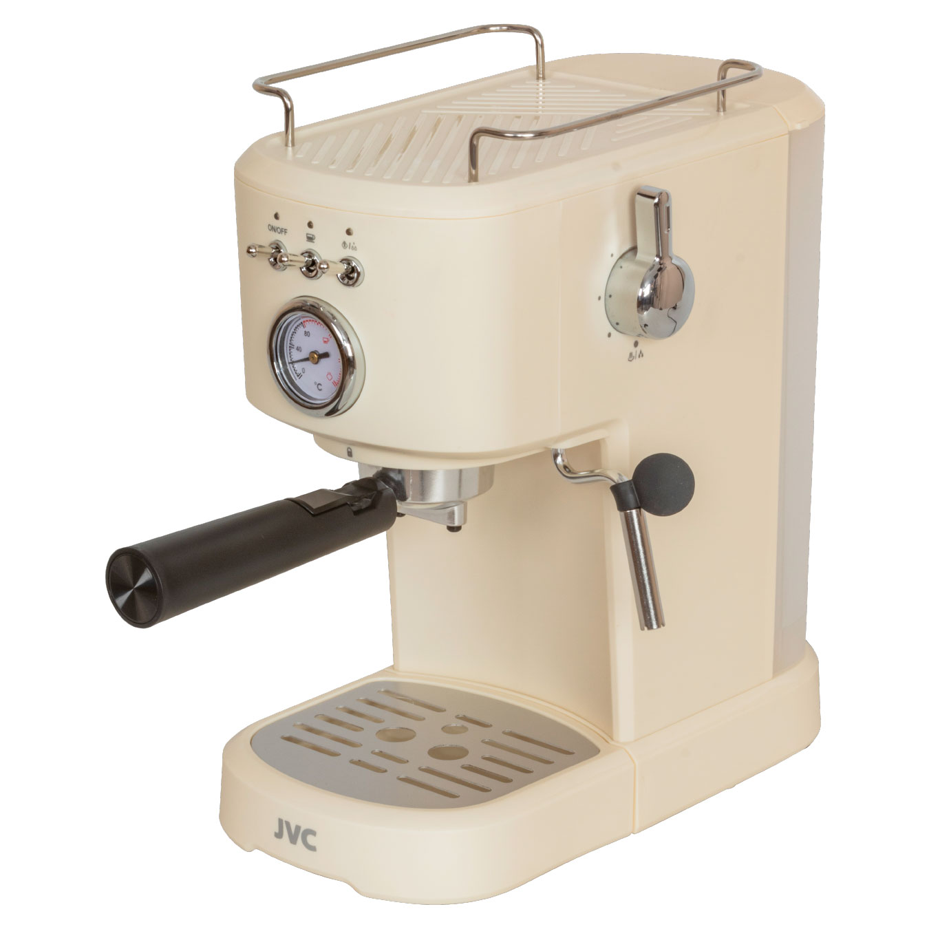 Рожковая кофеварка JVC JK-CF32 бежевая рожковая кофеварка virtuoso xp444c10