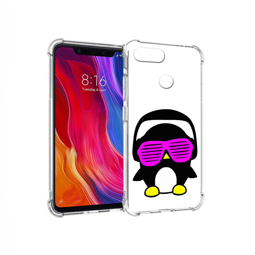 

Чехол MyPads Tocco для Xiaomi Mi 8 Lite пингвин (PT119514.309.541), Прозрачный, Tocco