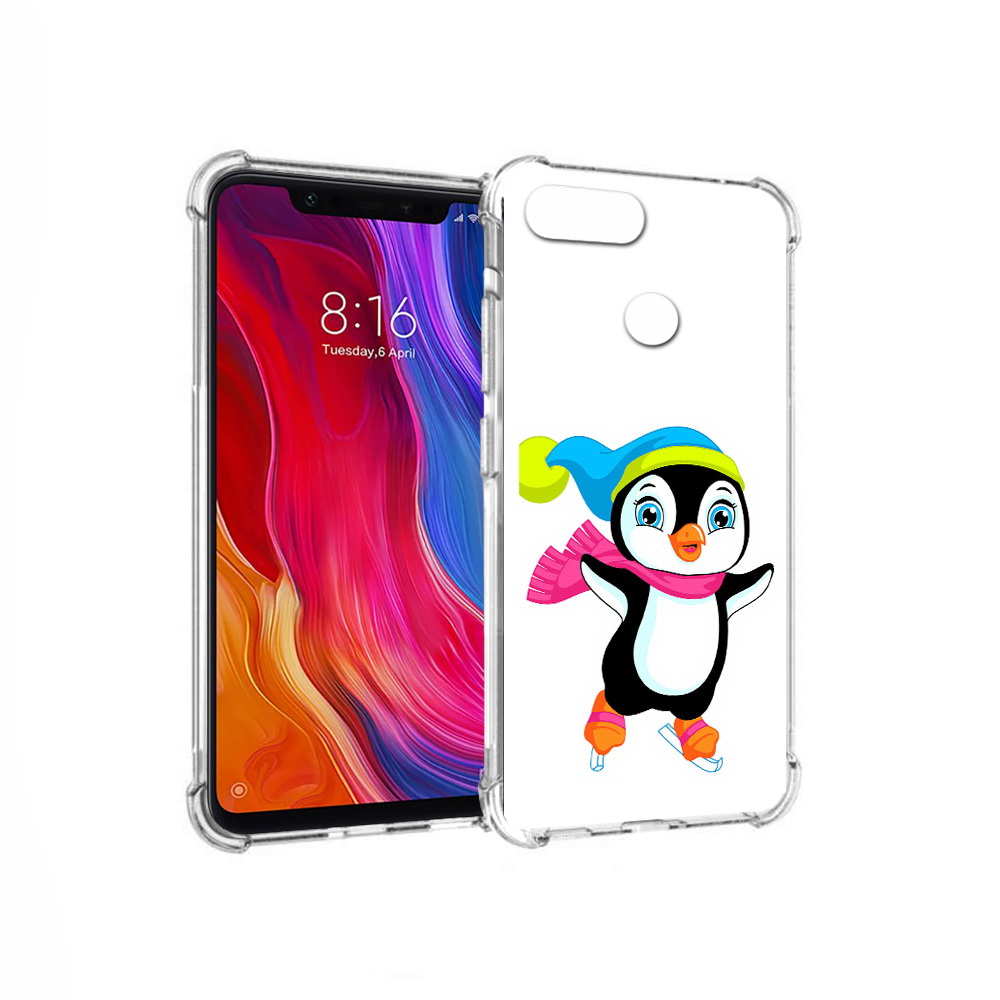 

Чехол MyPads Tocco для Xiaomi Mi 8 Lite пингвин на коньках (PT119514.309.540), Прозрачный, Tocco