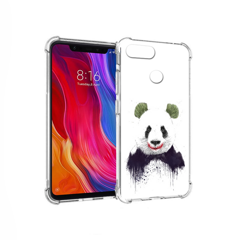 Чехол MyPads Tocco для Xiaomi Mi 8 Lite панда джокер (PT119514.309.533)