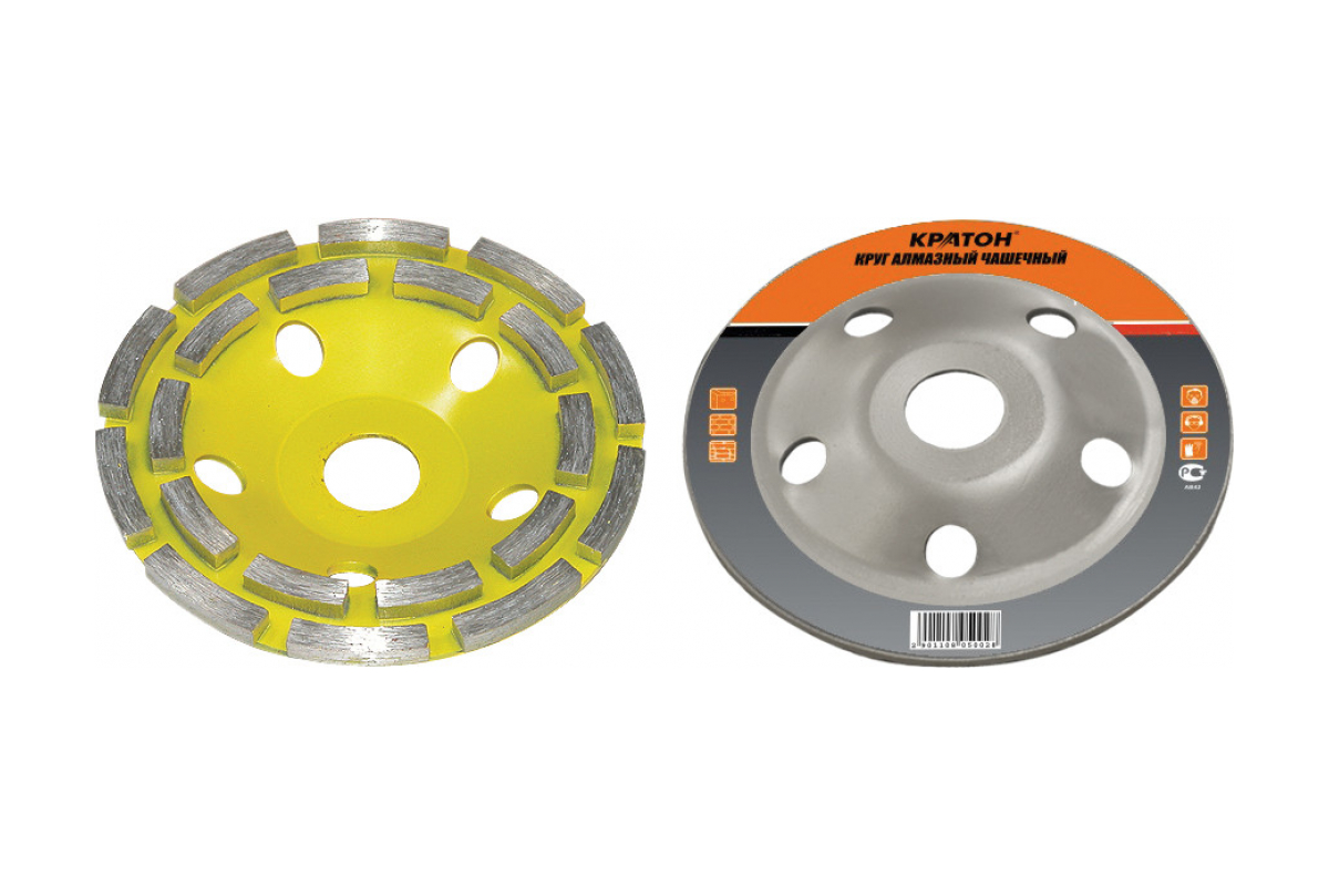 

Круг алмазный чашечный (125х22.2 мм) Кратон, арт.1 08 05 003