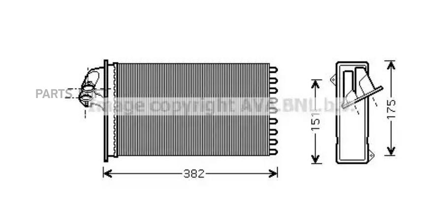 

Радиатор печки AVA msa6355