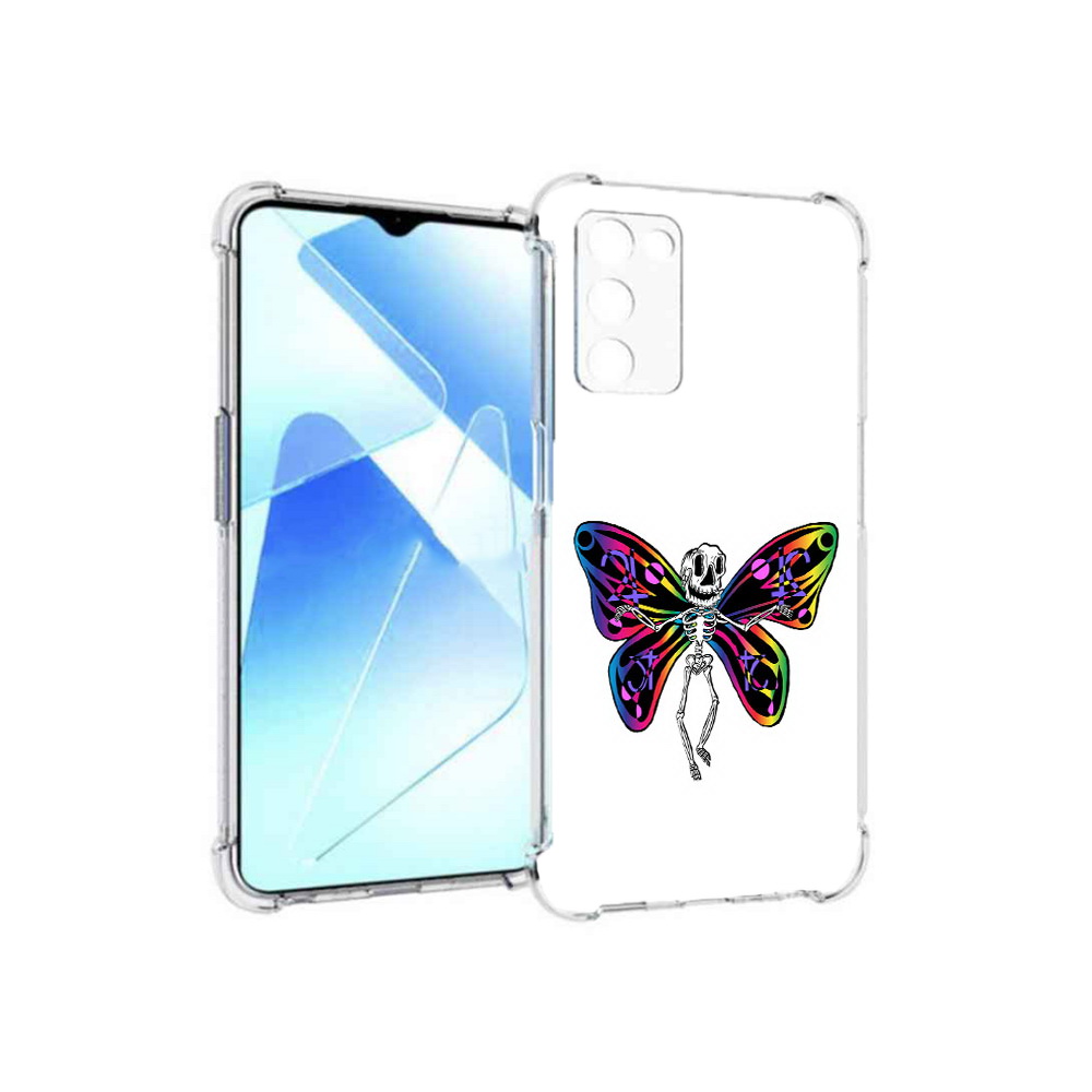 

Чехол MyPads Tocco для Infinix Zero X Pro эффект бабочки, Прозрачный, Tocco
