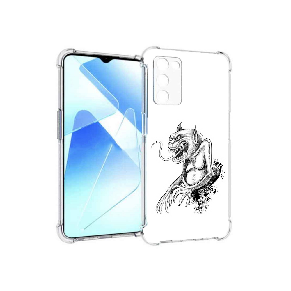 

Чехол MyPads Tocco для Infinix Zero X Pro чорт, Прозрачный, Tocco