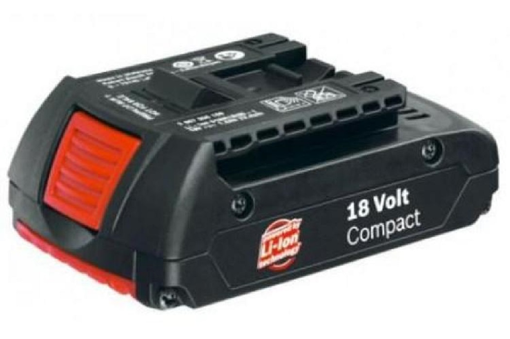 Блок аккумуляторный BOSCH Li-Ion 18V Compact, 1.3А/ч (2607336169) оригинал (без упаковки)