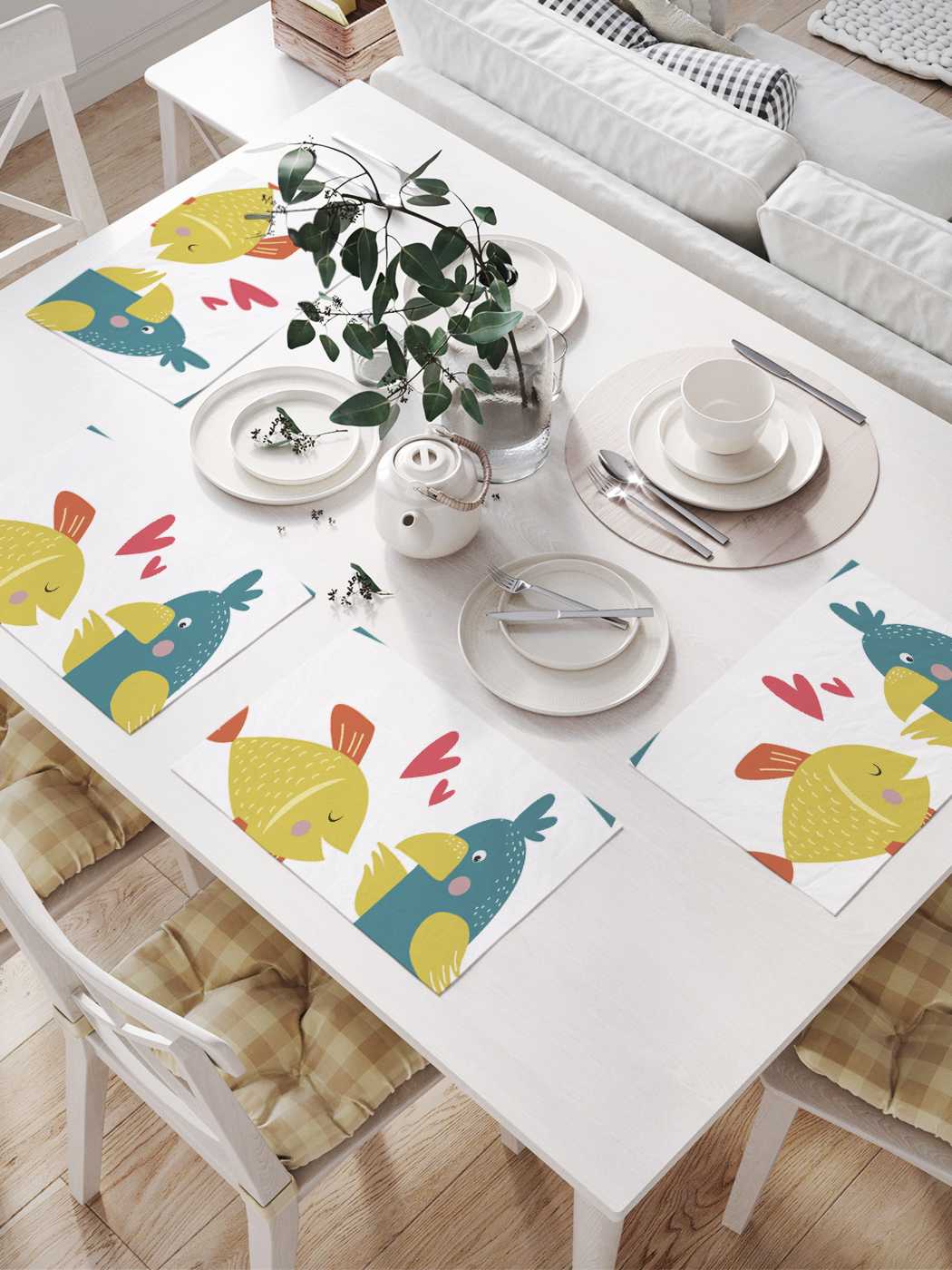 

Салфетки сервировочные JoyArty "Чудные признания" (32х46 см, 4 шт.)