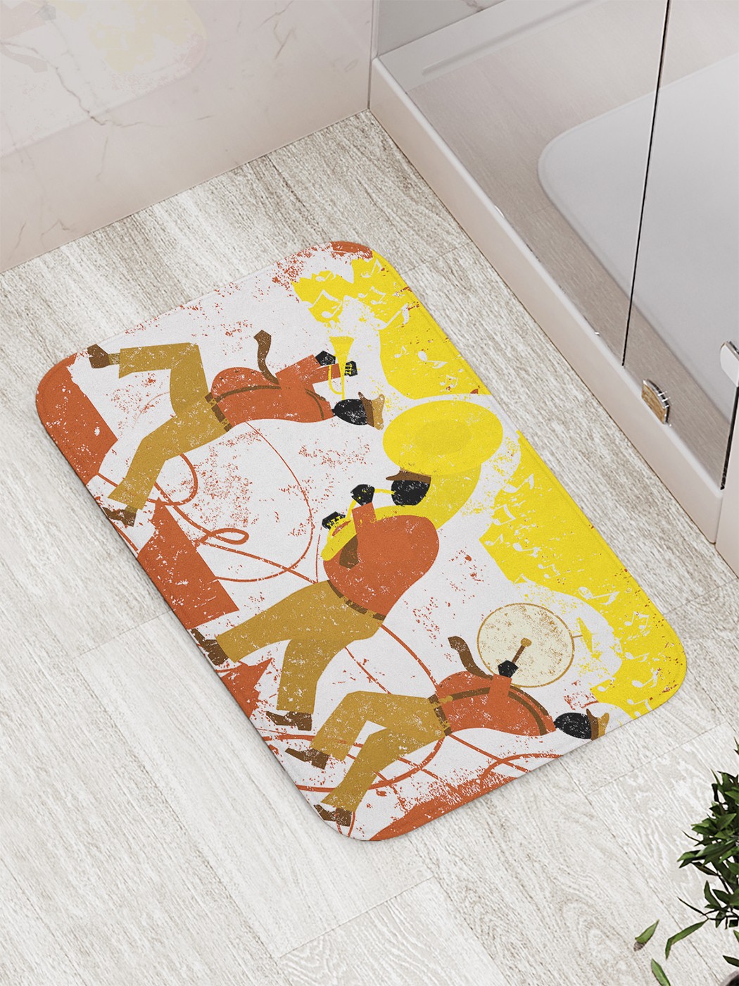 

Коврик противоскользящий для ванной, сауны, бассейна, 77х52 см bath_64184 JoyArty