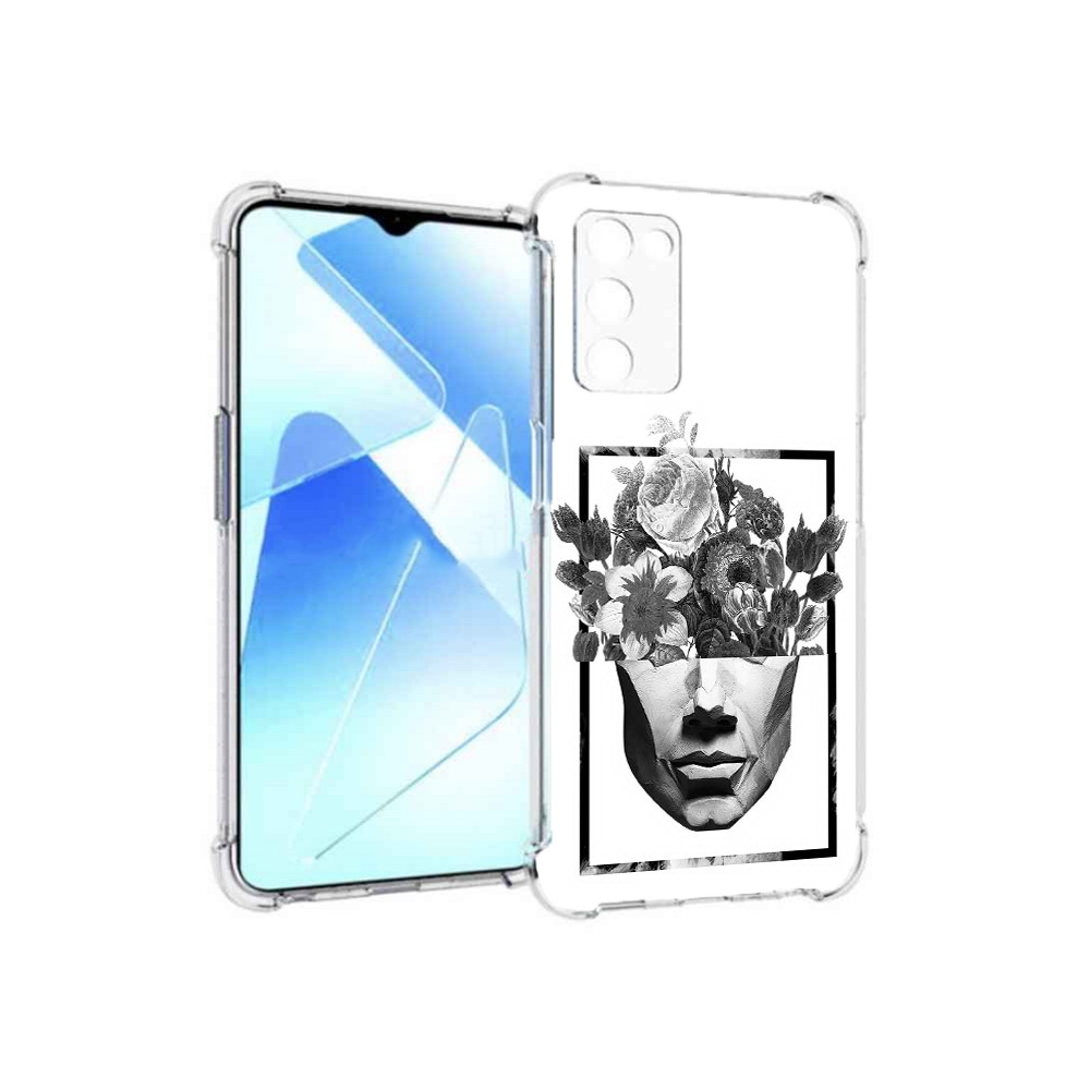 

Чехол MyPads Tocco для Infinix Zero X Pro черно белая ваза в абстракции, Прозрачный, Tocco